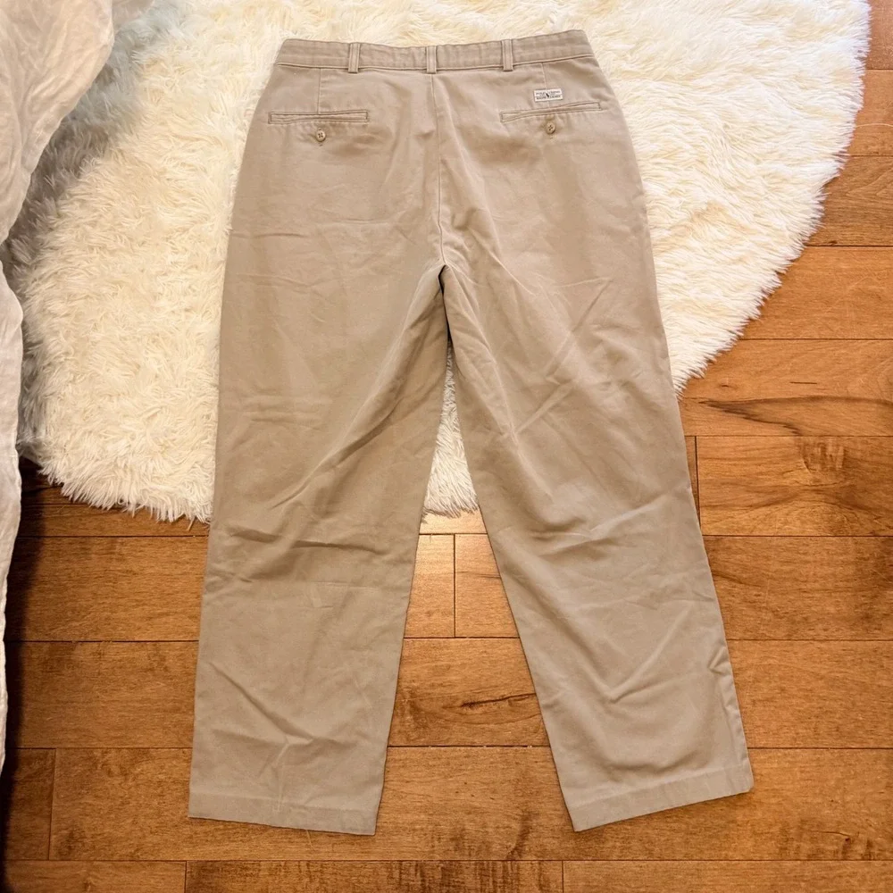 Polo Ralph Lauren Tan Khaki Chino Pants Mens 34x32 Classic Straight Leg Cotton